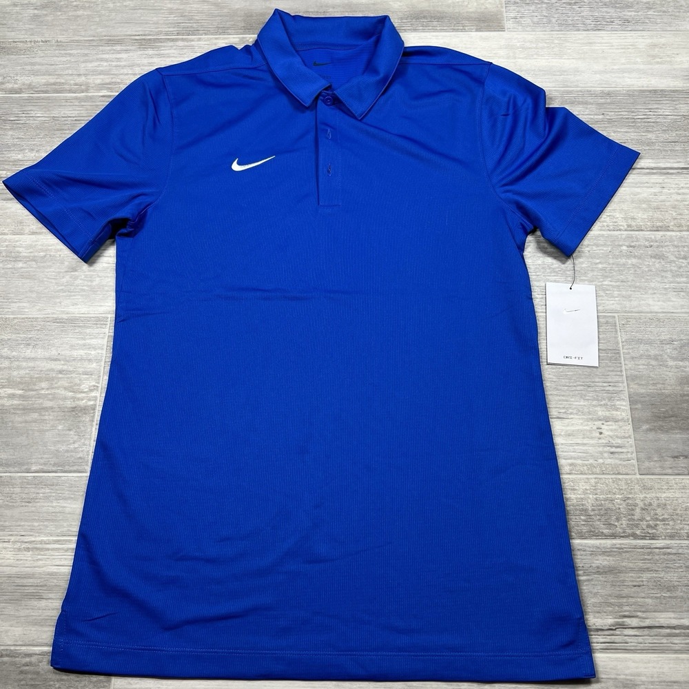 Nike Dri-FIT Dry Franchise Polo Shirt Men's Size‎ Small Blue CI4470-480 Football